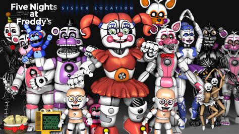 fnaf sister location porn|FNAF characters .